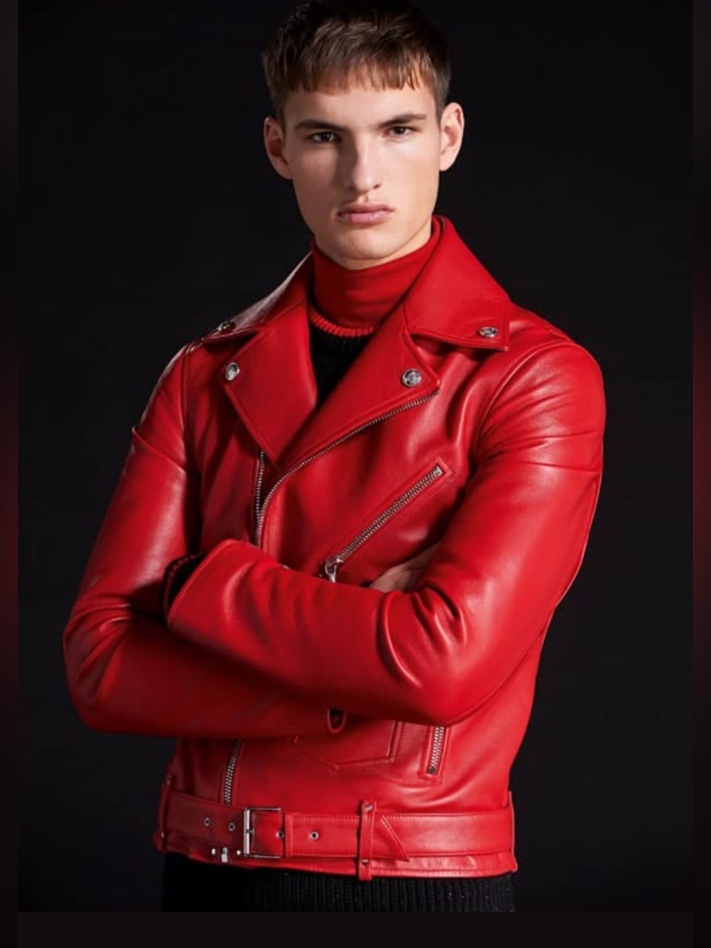 Versace leather jacket